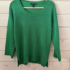 Lauren Ralph Lauren Green Crew Neck Sweater Classic Sweater DressKnit in size XL